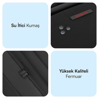 MACK MCC-807 18 Business X Notebook Sırt Çantası Siyah