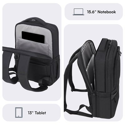 MACK MCE-1213 16 OFFICE Pro-4 Eco Notebook Sırt Çantası Siyah