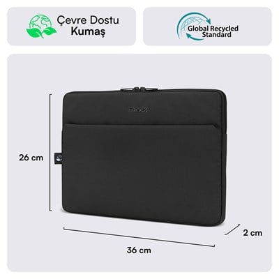 MACK MCE-1501 14.1 NOVA Eco Notebook Sleeve Siyah