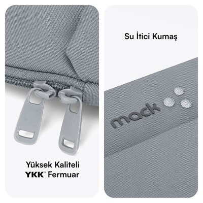 MACK MCE-1502 14.1 NOVA Eco Notebook Sleeve Gri