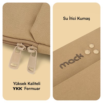 MACK MCE-1503 14.1 NOVA Eco Notebook Sleeve Camel