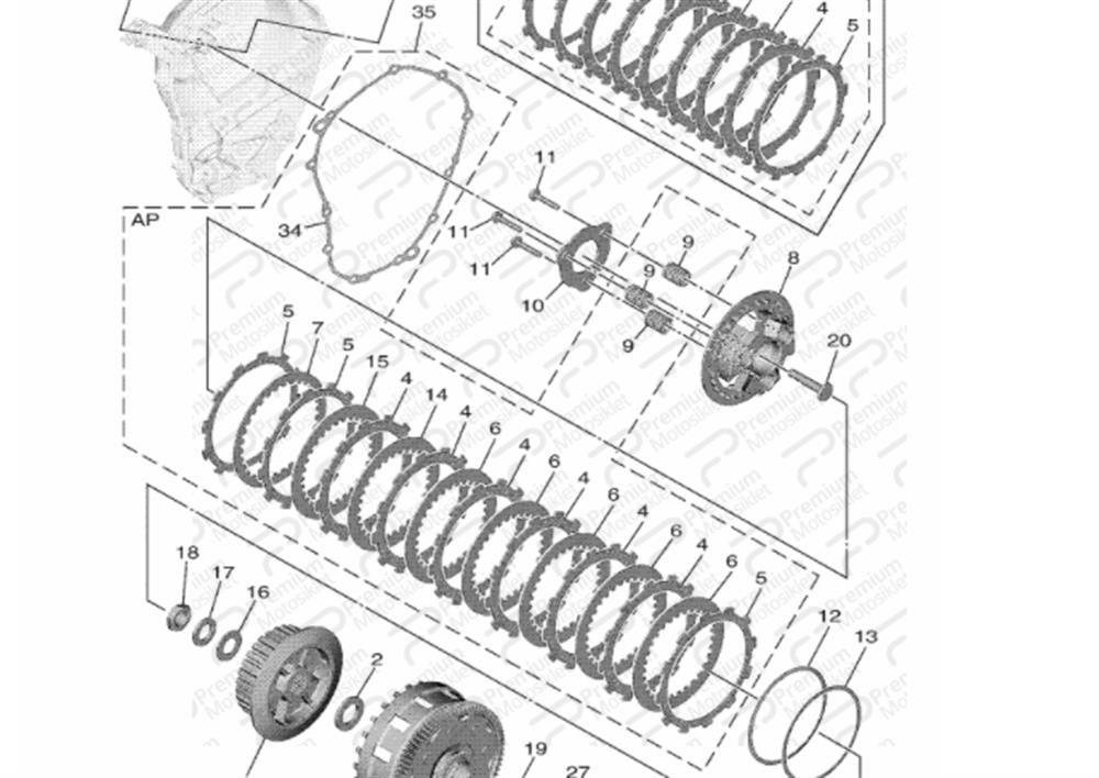 TRACER 9 DEBRİYAJ SETİ (2021)