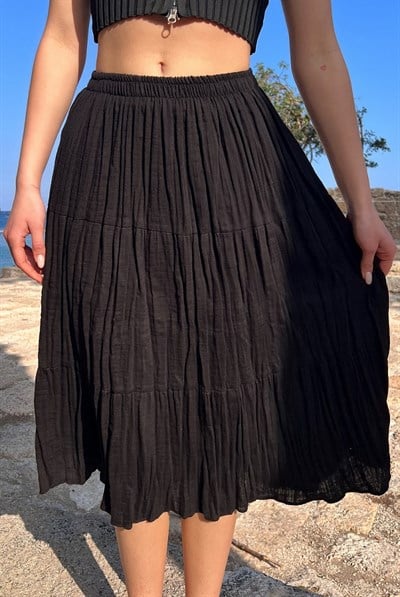 Şilebezi Ortaboy Siyah Etek 70 cm
