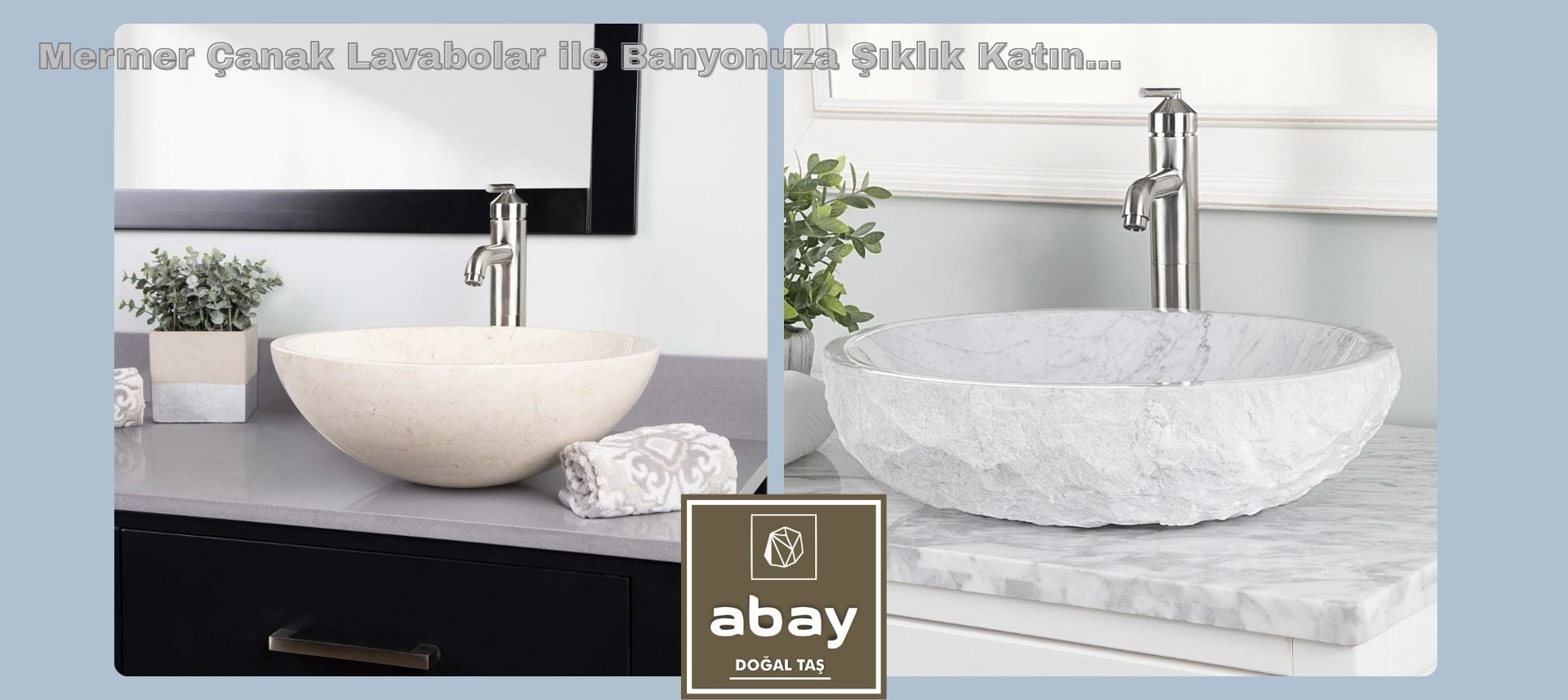 Mermer Çanak Lavabo