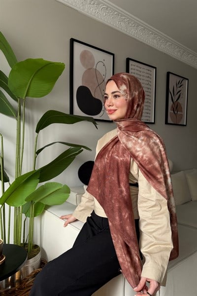 Batik Aura Şal -Kahve