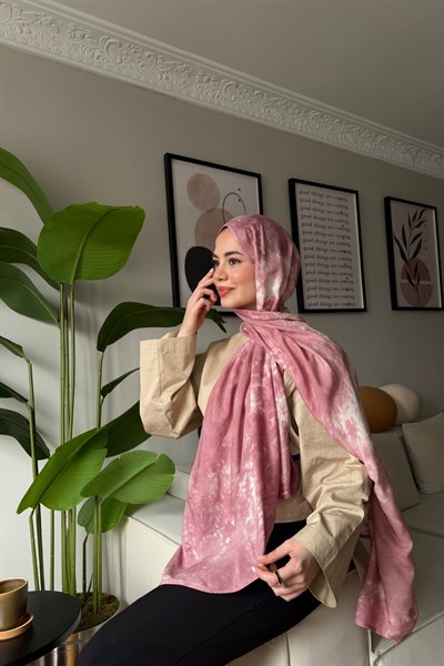Batik Aura Şal -Pembe