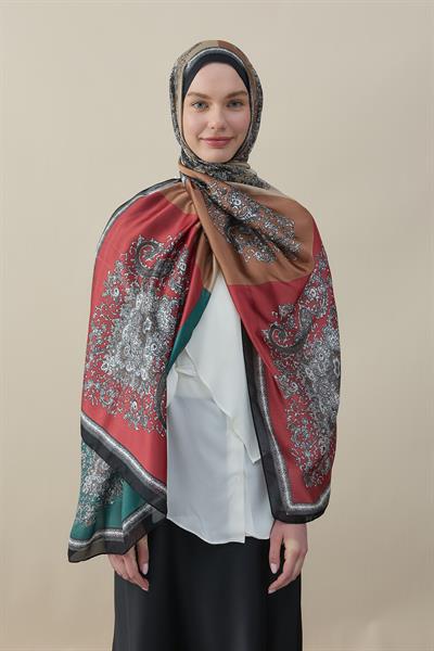 Patchora Vual İpek Şal Siyah