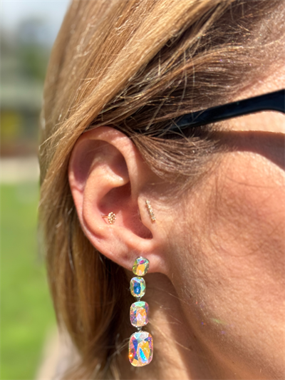 Mia Sallantılı Crystal Küpe