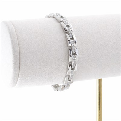 Monarch Gümüş Kaplama Çelik Zincir Bileklik