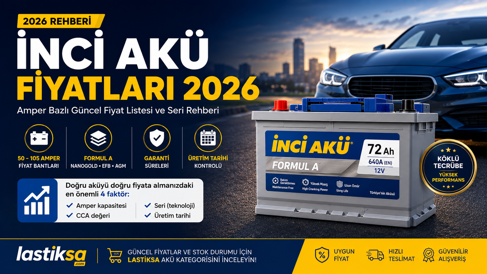 Inci Akü Fiyatları 2026 Rehberi