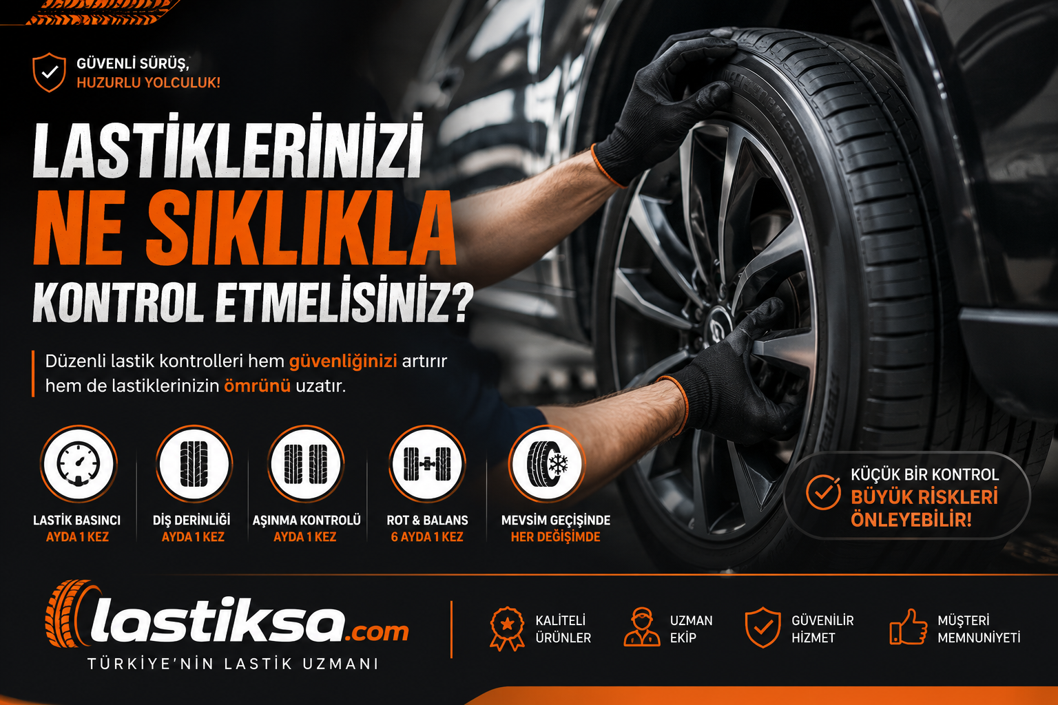 Lastiklerinizi Ne Sıklıkla Kontrol Etmelisiniz? Güvenli Sürüş İçin Bilmeniz Gerekenler