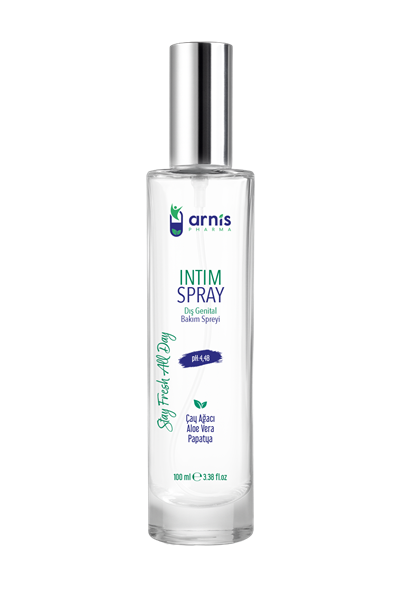 Arnis Pharma Dış Genital Bölge Spreyi – Çay Ağacı, Aloe Vera, Papatya Özlü Kadın Hijyen Spreyi