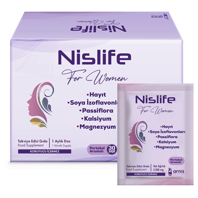Nislife Passiflora, Magnezyum, Kalsiyum Içeren Takviye Edici Gıda
