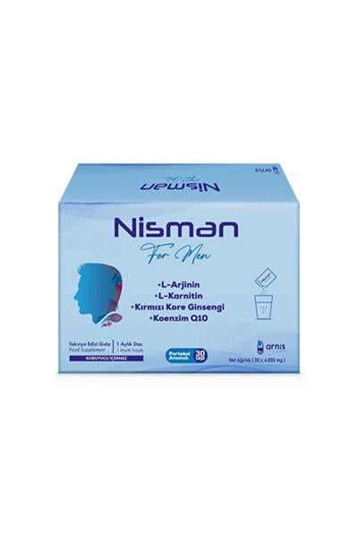 NİSMAN L-Arjinin, L-Karnitin, Kırmızı Kore Ginsengi ve Koenzim Q10 İçeren Takviye Edici Gıda