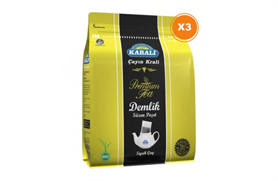KARALİ PREMİUM DEMLİK POŞET 25*12 GR x 3 PAKET