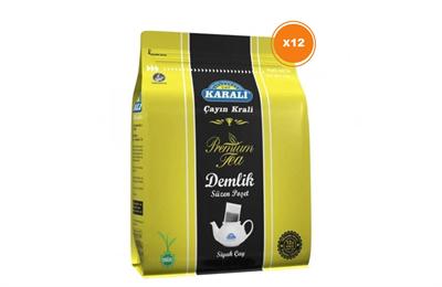 KARALİ PREMİUM DEMLİK POŞET 40x24 GR x 12 PAKET