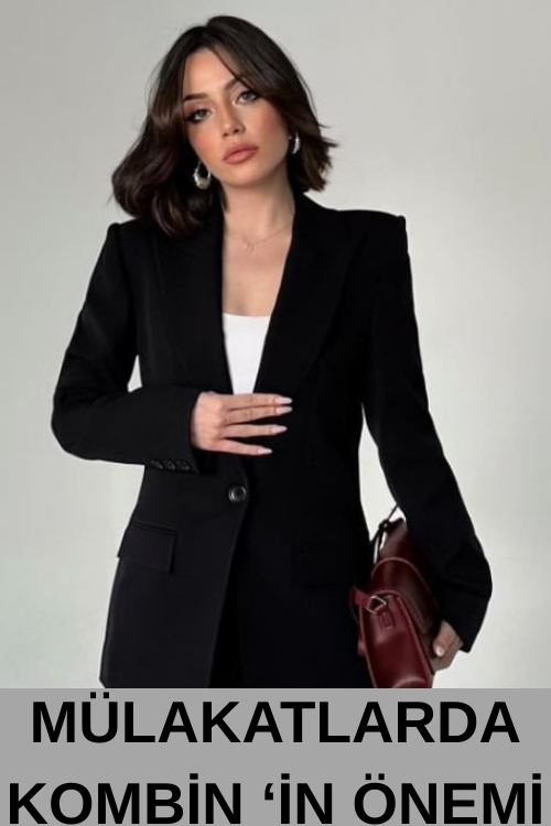 MÜLAKAT KOMBİNİ,MÜLAKAT,Mülakat siyah takım elbise,