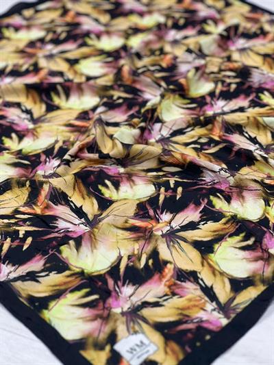 Aura Kraş Eşarp - Siyah Lila