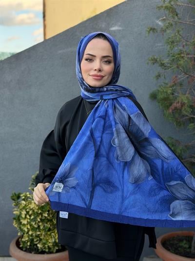Bella Soft Kraş Şal - Lacivert