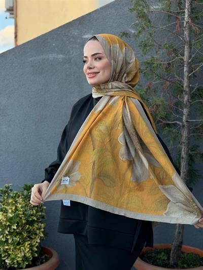 Bella Soft Kraş Şal - Sarı