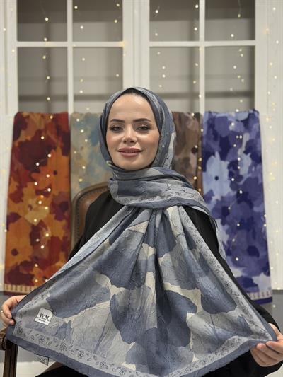 Live Kraş Şal - Buz Mavi