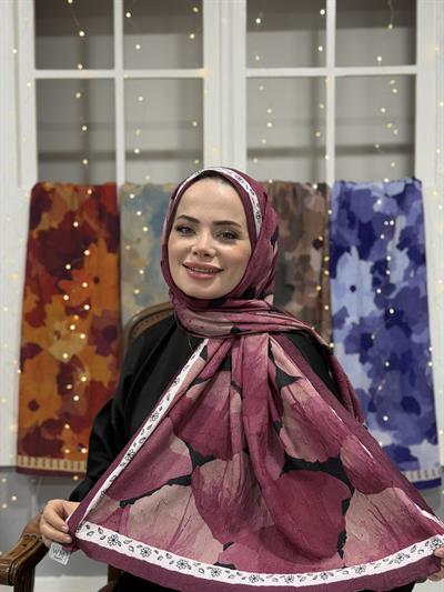 Live Kraş Şal - Mürdüm