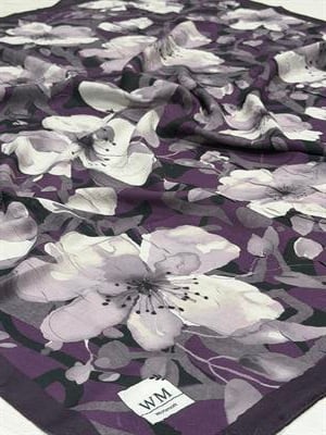 Lona Kraş Eşarp - Mürdüm