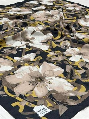 Lona Kraş Eşarp - Siyah Gold