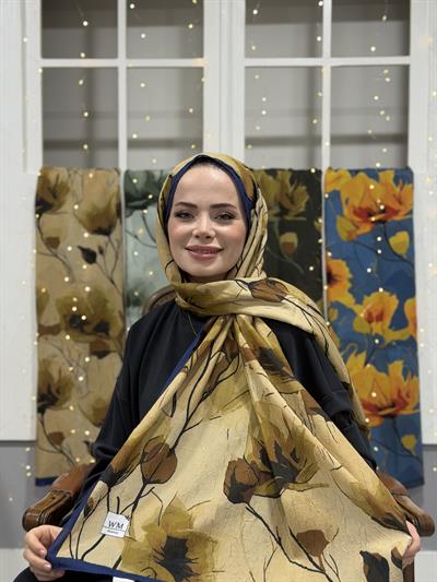 Loren Kraş Şal - Lacivert