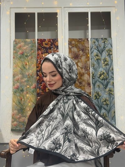 Marin Kraş Şal - Siyah