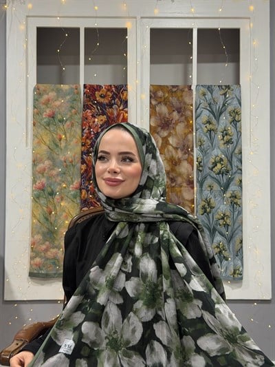 Rima Kraş Şal - Yeşil