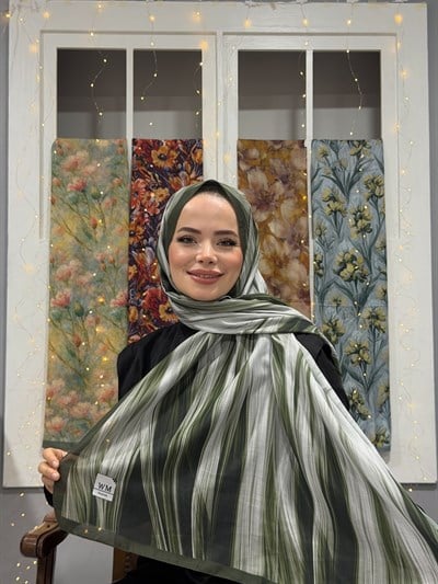 Rovia Kraş Şal - Haki