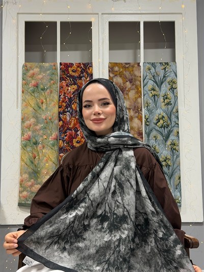 Senna Kraş Şal - Siyah