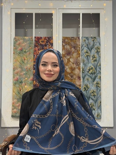 Zena Kraş Şal - İndigo