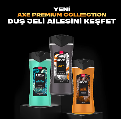 Axe Premium Black Vanilya 3in1 Duş Jeli 300 ml