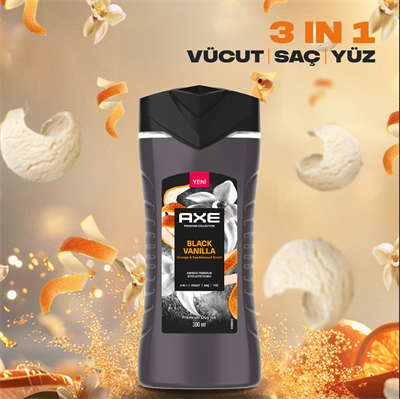 Axe Premium Black Vanilya 3in1 Duş Jeli 300 ml