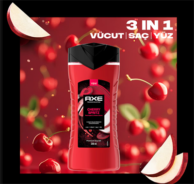 Axe Premium Cherry Spritz 3In1 Duş Jeli 300 ml
