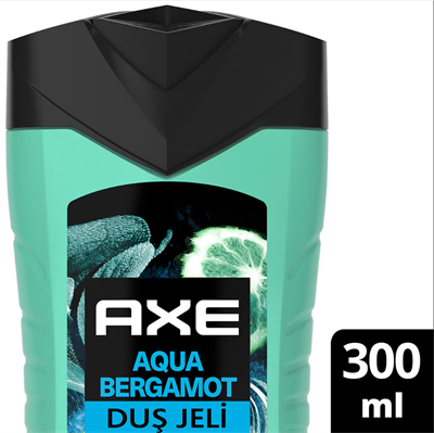 Axe Premium Collection Duş Jeli Aqua Bergamot 3in1 Vücut Saç Yüz 300 ml