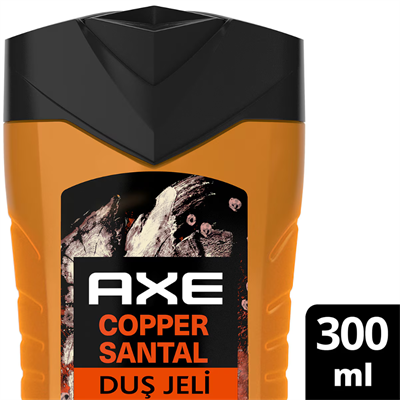 Axe Premium Collection Duş Jeli Copper Santal 3in1 Vücut Saç Yüz 300 ml