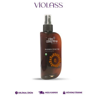 Cire Aseptine Bronzlaştırıcı Güneş Yağı SPF 0+ 200 ml