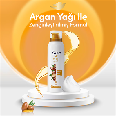 Dove Argan Yağı Köpük Duş Jeli 200 ml