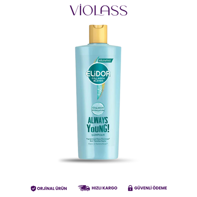 Elidor Collagen Blends Always Young Onarıcı ve Yıpranma Karşıtı Şampuan 350 ml