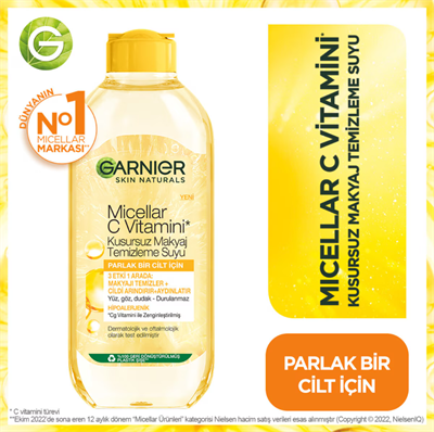 Garnier Micellar C Vitamini Kusursuz Makyaj Temizleme Suyu 400 ml