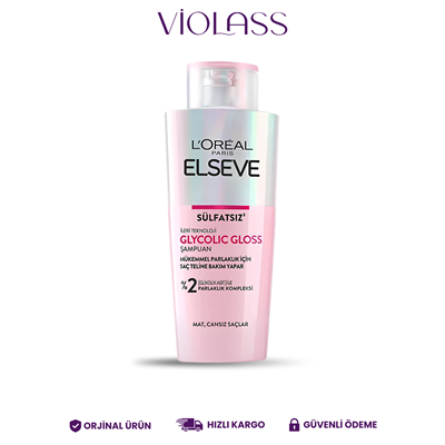 Loreal Paris Elseve Glycolic Gloss Parlaklığı Saça Mühürleyen Laminasyon 200 ml