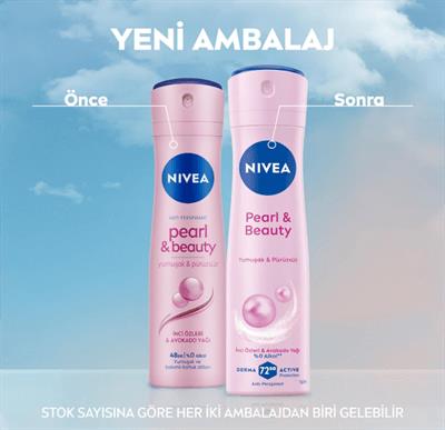 NIVEA Kadın Sprey Deodorant Pearl&Beauty 150 ml