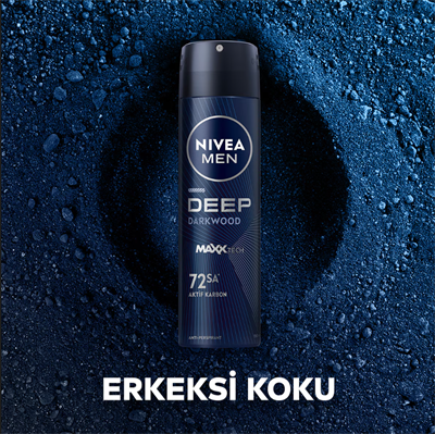 Nivea Men Erkek Sprey Deodorant Deep Darkwood 150 ml