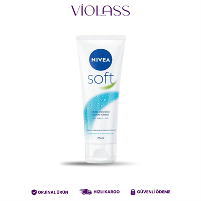 Nivea Soft Nemlendirici Bakım Kremi Yüz Vücut El 75 ml