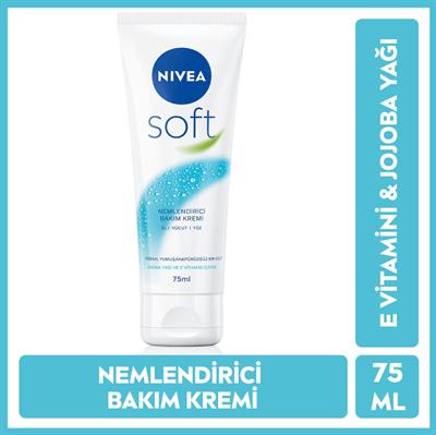 Nivea Soft Nemlendirici Bakım Kremi Yüz Vücut El 75 ml