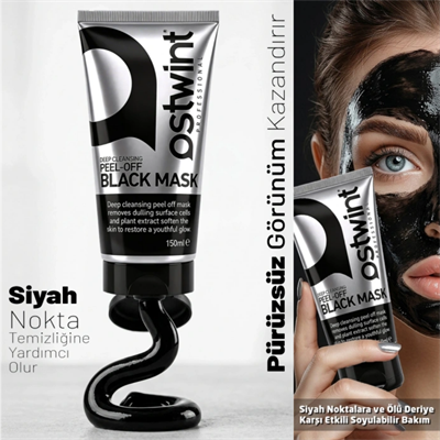 Ostwint Soyulabilir Siyah Maske 150 ml