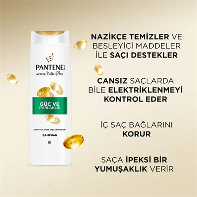 Pantene Şampuan Güç Ve Parlaklık 625 ml